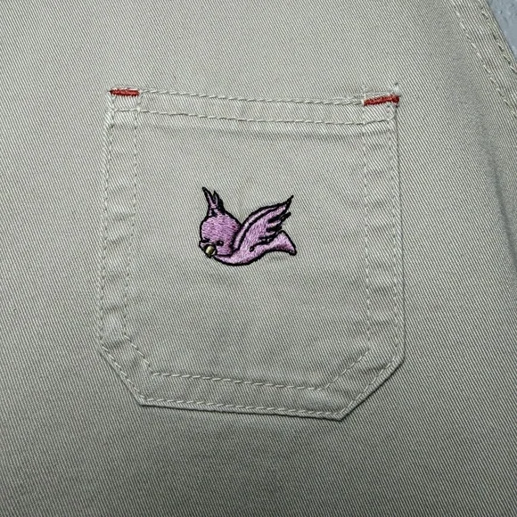 Vintage Disney Mickey Unlimited Jumper Dress XL Embroidered Mickey Birdhouse - Picture 7 of 13